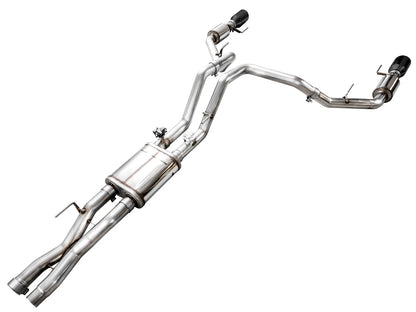 AWE Tuning Gen 3 Raptor R SwitchPath Exhaust - Diamond Black Tips (3025-33852)