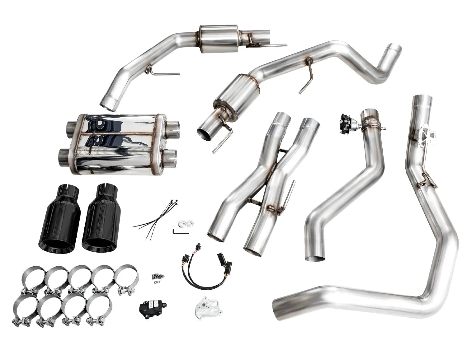 AWE Tuning Gen 3 Raptor R SwitchPath Exhaust - Diamond Black Tips (3025-33852)