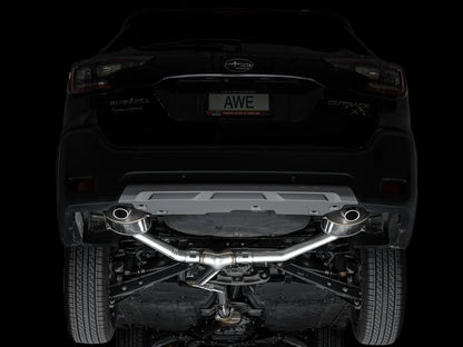 AWE Tuning 20-25 Subaru Outback (Wilderness & XT) 0FG Catback Exhaust w/Dual BashGuards (3015-38246)