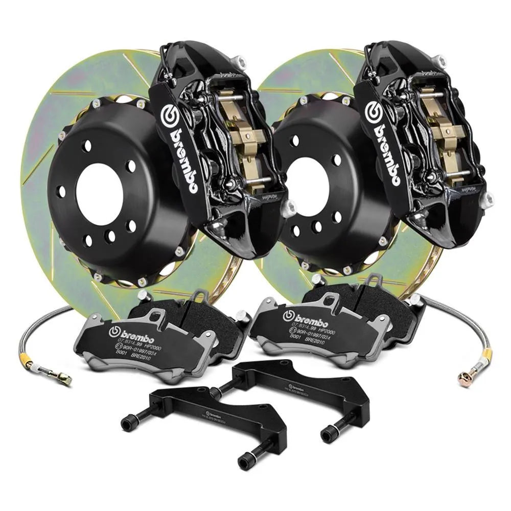 Brembo Gran Turismo Drilled Brake Kit 4 Piston 2-Piece Front | Multiple Fitments (1B2.7008A)