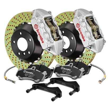 Brembo GT Series Cross D&S 2-Piece Front Rotor Big Brake Kit | Subaru 02-07 WRX/STI (1B1.7008A)