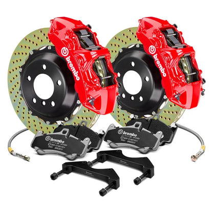Brembo GT Series Cross Drilled Front Big Brake Kit | 1999-2007 Mitsubishi Evolution (1M1.8025A)