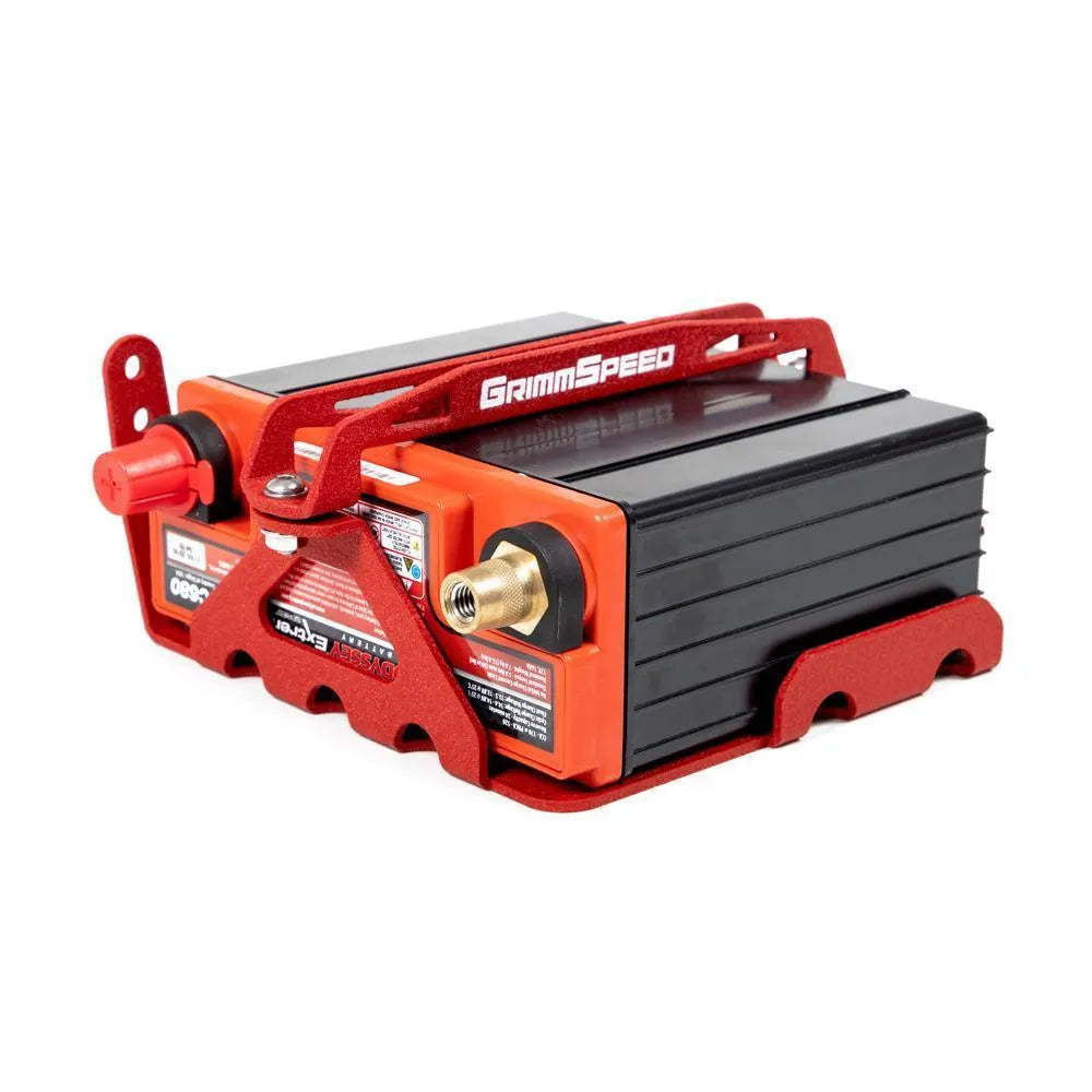GrimmSpeed Lightweight Battery Mount Kit | 2008-2019 Subaru WRX/STI (121028/34)