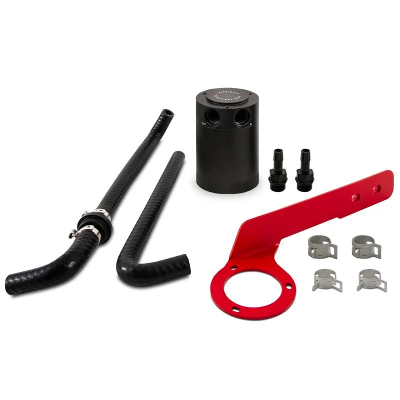 Mishimoto Direct Fit Baffled Oil Catch Can - PCV Side | Multiple Fitments (MMBCC-ACRD20-18PBEBK)