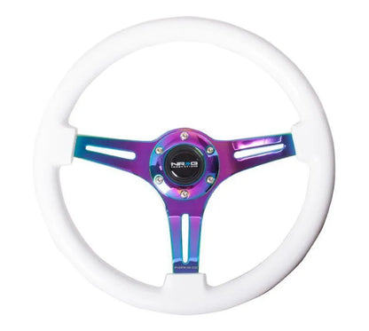 NRG 350mm Steering Wheels - NeoChrome Spokes - Standard Colors (ST-015MC)