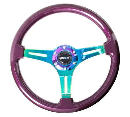 NRG 350mm Steering Wheels - NeoChrome Spokes - Standard Colors (ST-015MC)