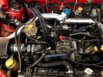 Torque Solution 2.4in Turbo Inlet Hose | Subaru WRX/STI 02-13, Legacy GT 05-09 (TS-SU-463BU)