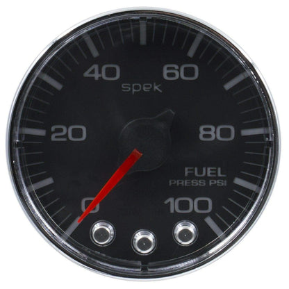 Autometer Spek-Pro 2 & 1/16" Fuel Press Gauge 100PSI