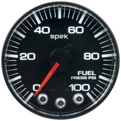 Autometer Spek-Pro 2 & 1/16" Fuel Press Gauge 100PSI