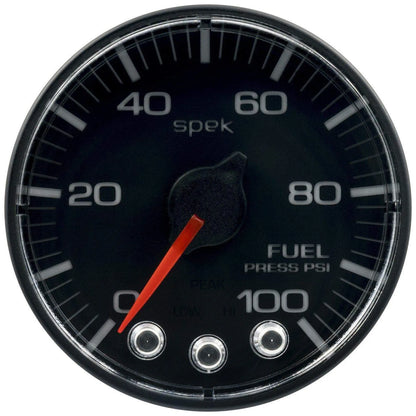 Autometer Spek-Pro 2 & 1/16" Fuel Press Gauge 100PSI