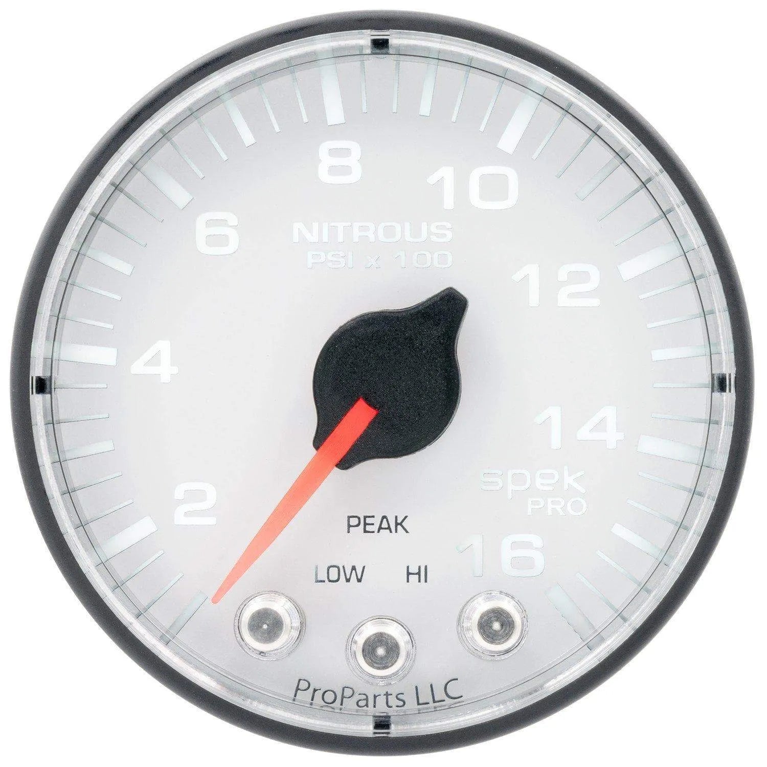 Autometer Spek-Pro 2 & 1/16" Nitrous Press Gauge 1600PSI