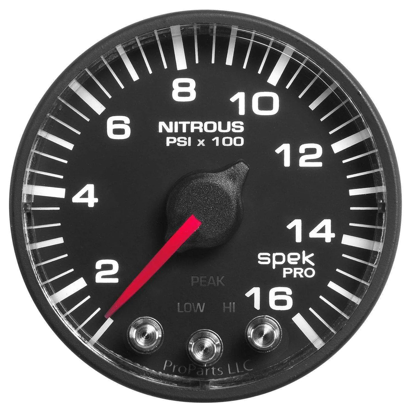 Autometer Spek-Pro 2 & 1/16" Nitrous Press Gauge 1600PSI