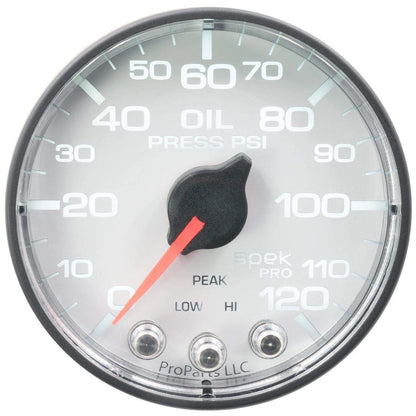 Autometer Spek-Pro 2 & 1/16" Oil Press Gauge 120PSI