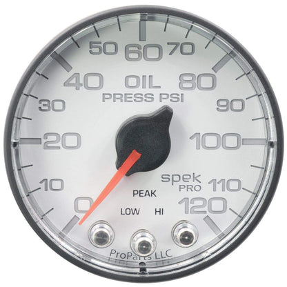 Autometer Spek-Pro 2 & 1/16" Oil Press Gauge 120PSI