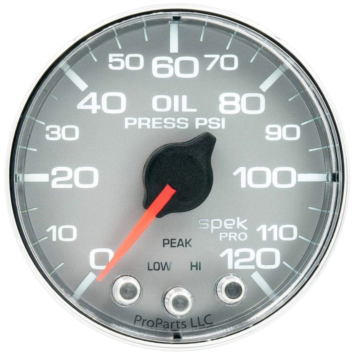 Autometer Spek-Pro 2 & 1/16" Oil Press Gauge 120PSI