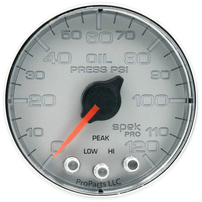 Autometer Spek-Pro 2 & 1/16" Oil Press Gauge 120PSI