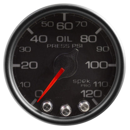 Autometer Spek-Pro 2 & 1/16" Oil Press Gauge 120PSI