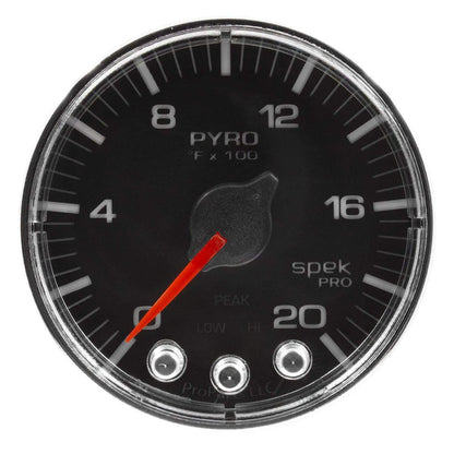 Autometer Spek-Pro 2 & 1/16" Pyro. (EGT) Gauge 0-2000F