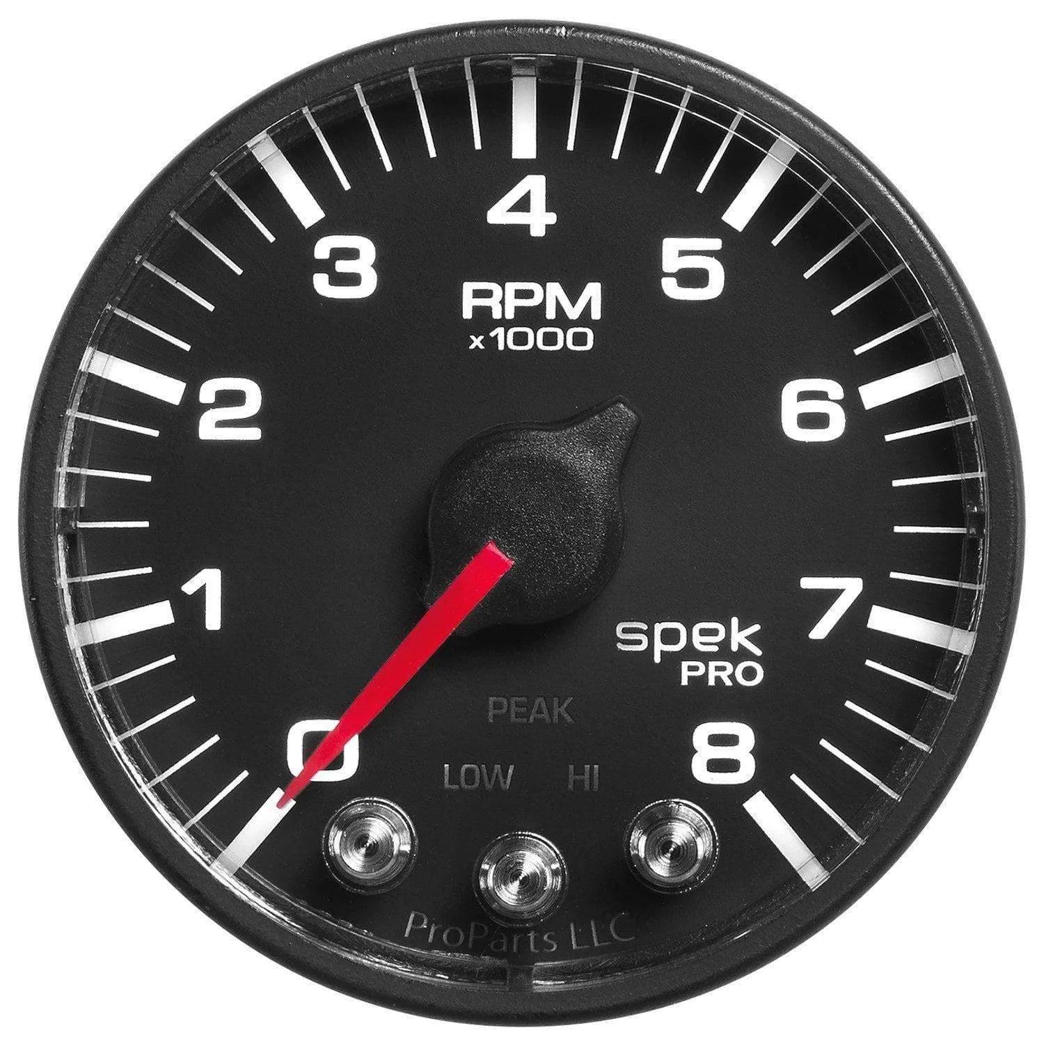 Autometer Spek-Pro 2 & 1/16" Tachometer w/ Shift Light 8K RPM