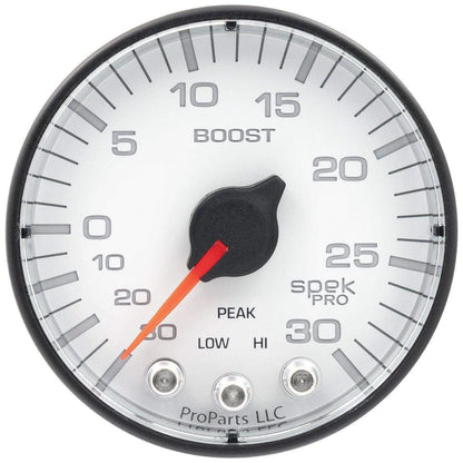 Autometer Spek-Pro 2 & 1/16" Vac/Boost Gauge 30INHG-30PSI