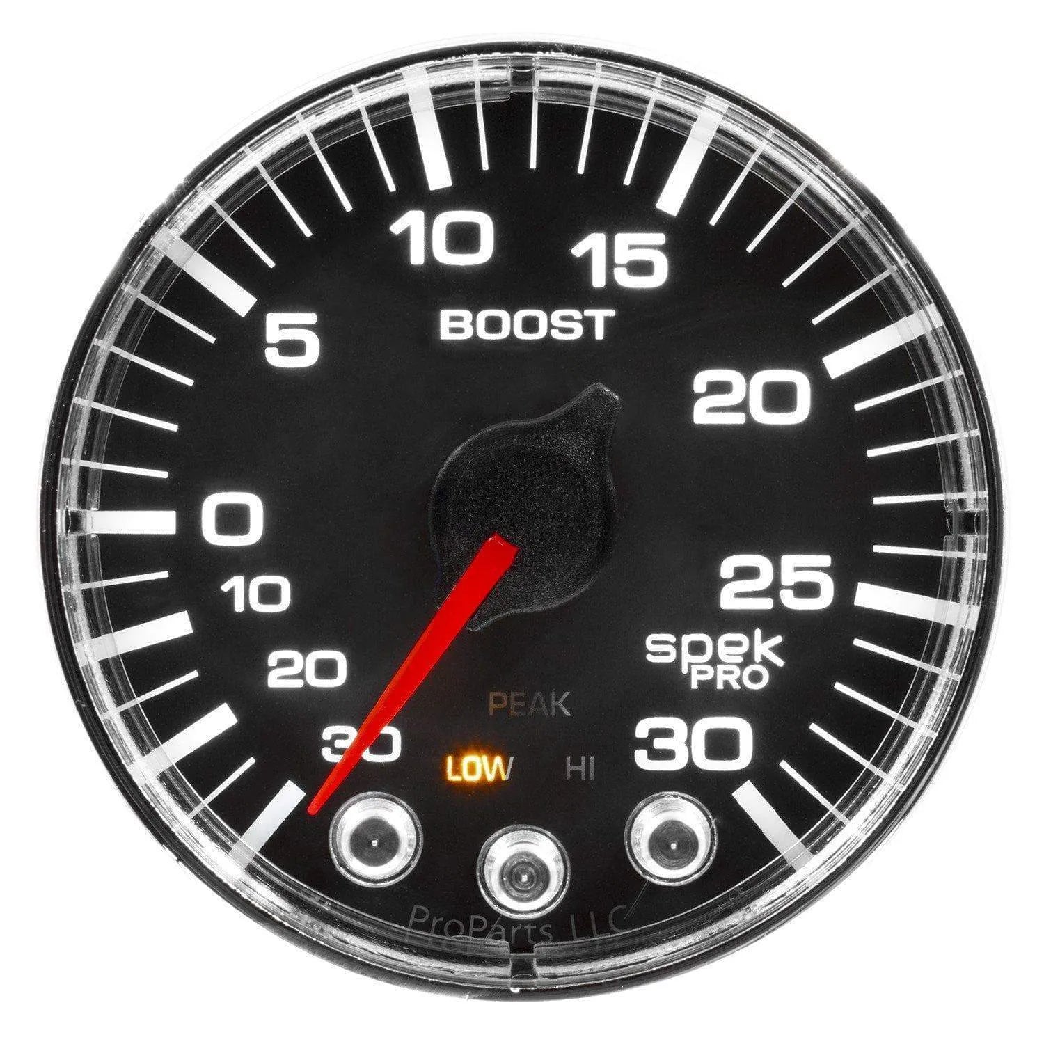 Autometer Spek-Pro 2 & 1/16" Vac/Boost Gauge 30INHG-30PSI