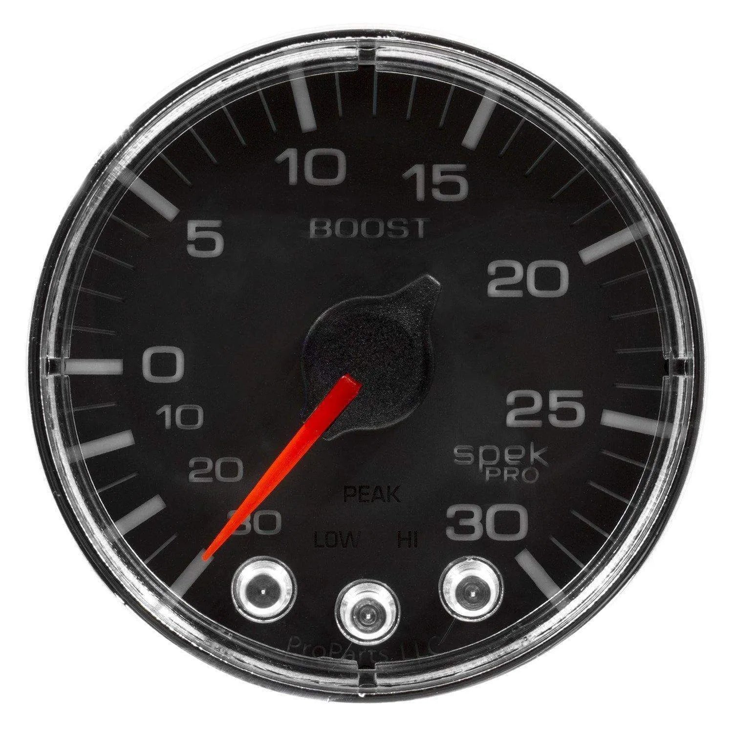 Autometer Spek-Pro 2 & 1/16" Vac/Boost Gauge 30INHG-30PSI