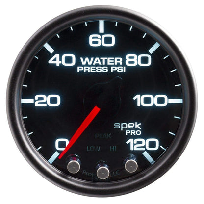 Autometer Spek-Pro 2 & 1/16" Water Press Gauge 120PSI