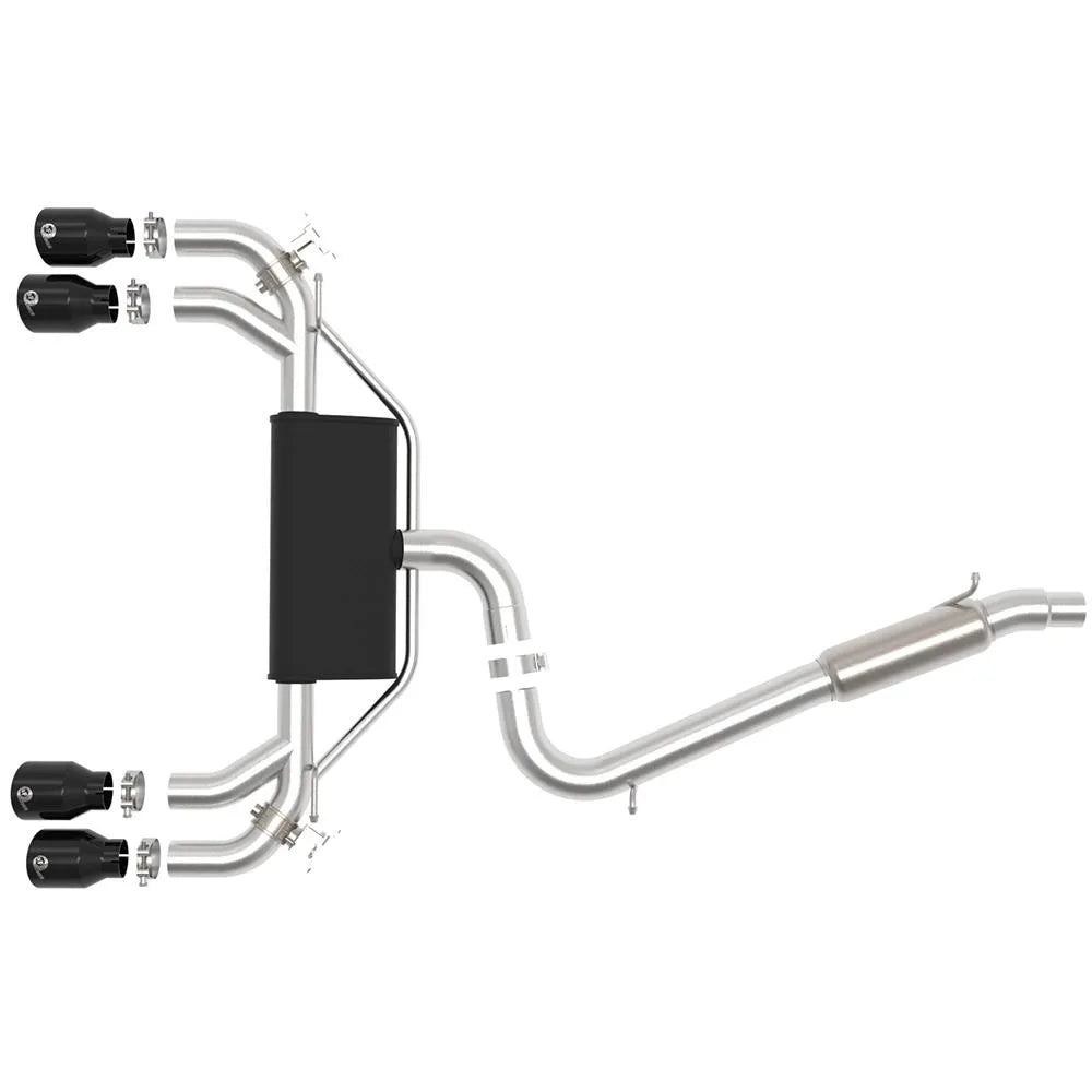 aFe MACH Force-Xp 3in to 2.5in SS Cat-Back Exhaust | VW Golf R (15-19) (49-36430-P)