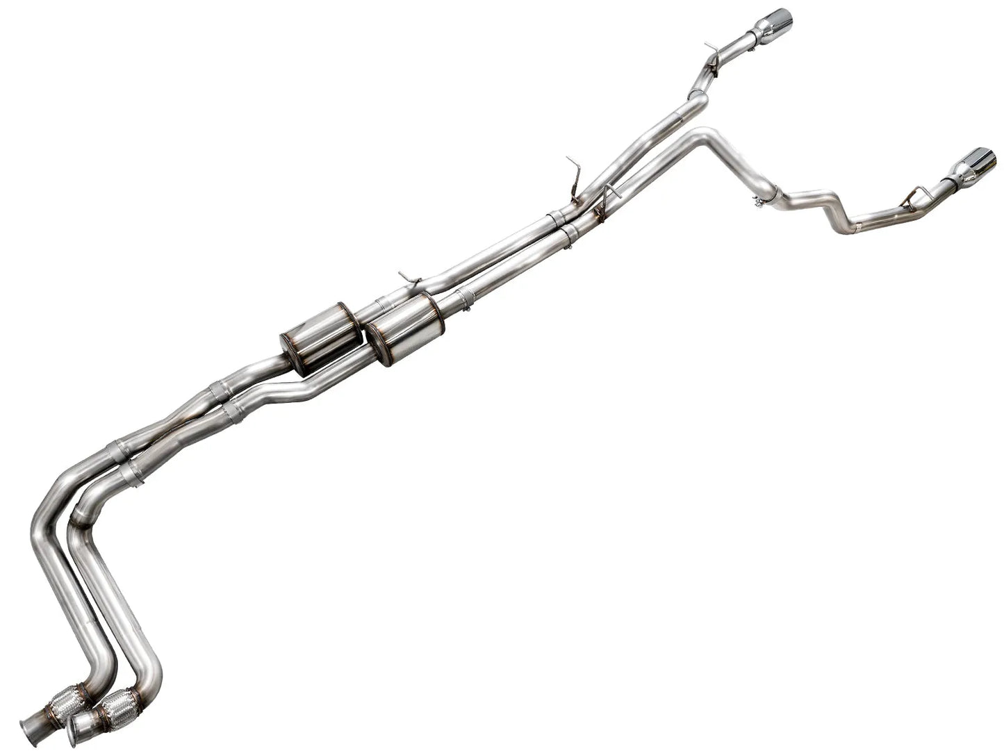 AWE Tuning 25+ RAM 1500 3.0TT 0FG Catback Touring Exhaust - Chrome Silver Tips (3015-32530)