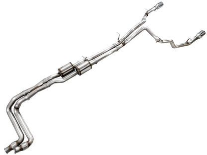 AWE Tuning 25+ RAM 1500 3.0TT 0FG Catback Touring Exhaust - Chrome Silver Tips (3015-32530)