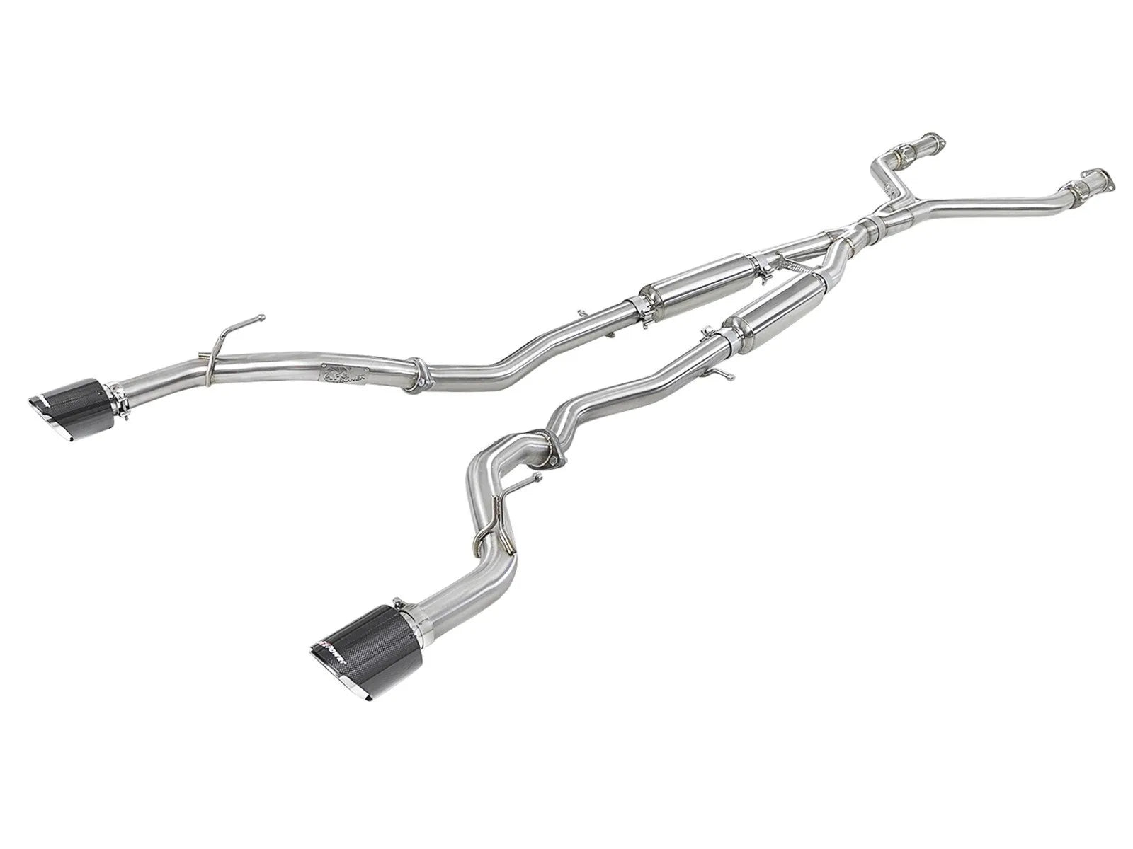 aFe Takeda 2.5in SS Cat-Back Exhaust | Infiniti Q60 (17-22) (49-36134NM-C)