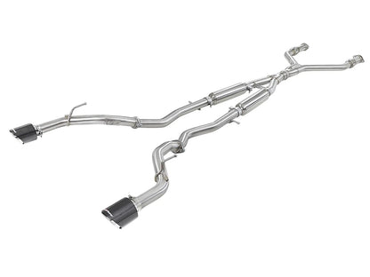 aFe Takeda 2.5in SS Cat-Back Exhaust | Infiniti Q60 (17-22) (49-36134NM-C)