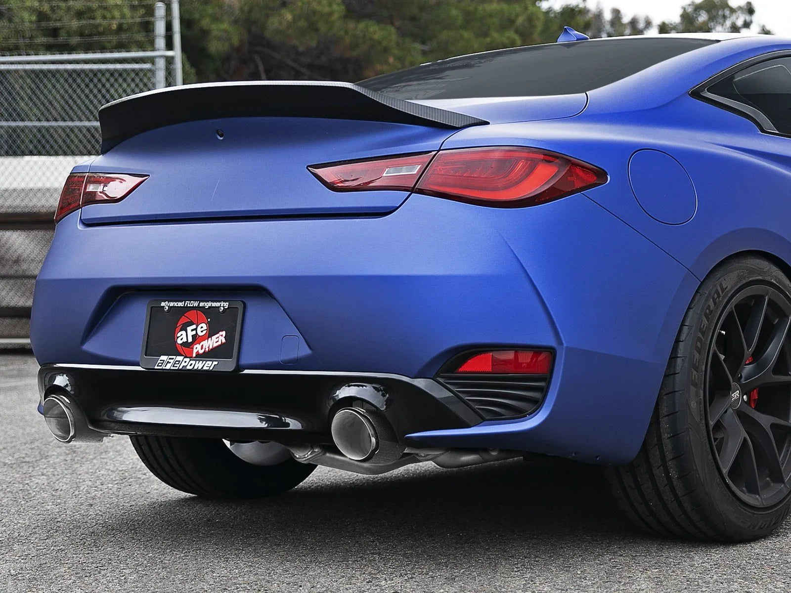 aFe Takeda 2.5in SS Cat-Back Exhaust | Infiniti Q60 (17-22) (49-36134NM-C)