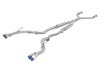 aFe Takeda 2.5in SS Cat-Back Exhaust | Infiniti Q60 (17-22) (49-36134NM-C)