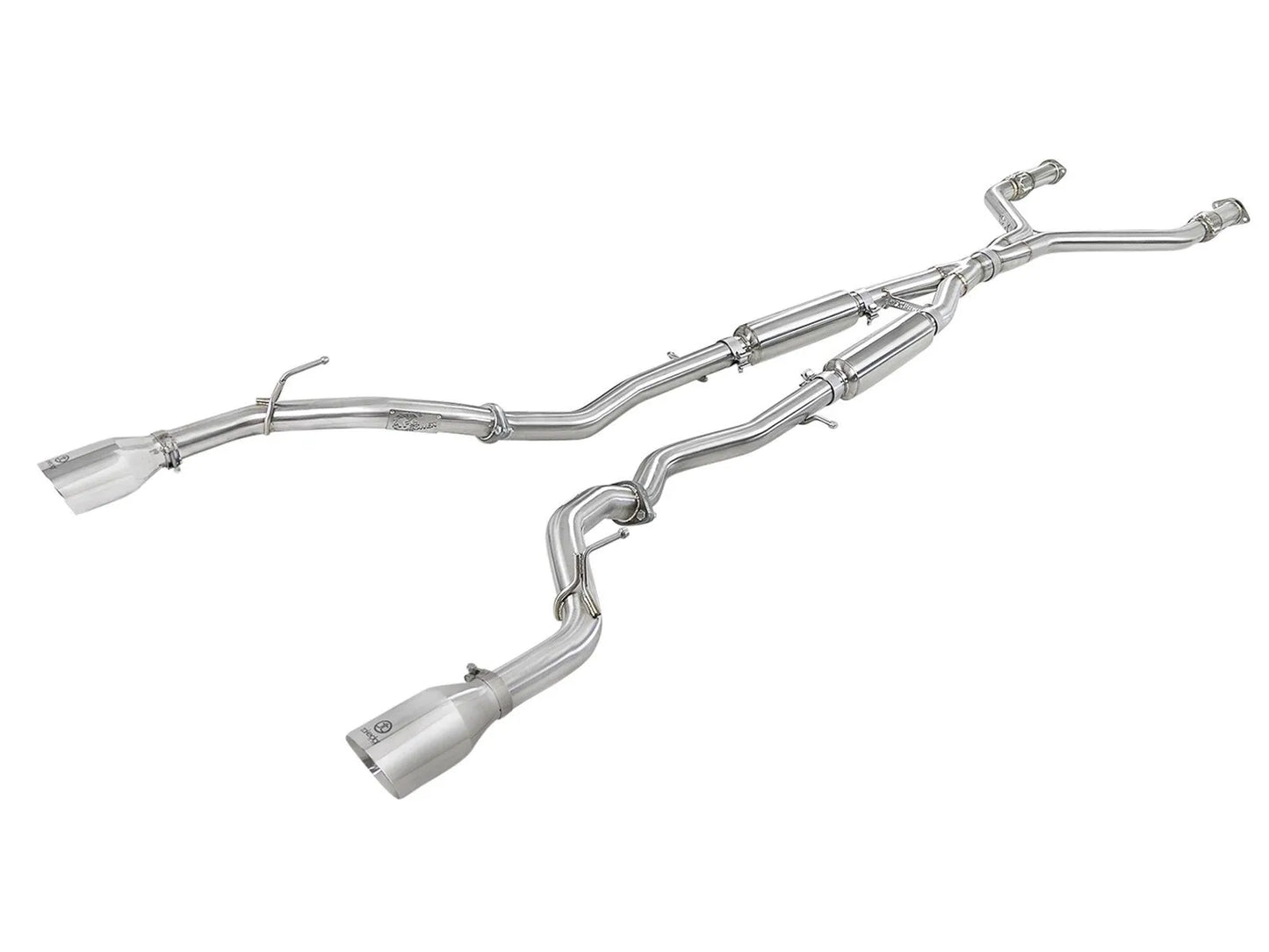 aFe Takeda 2.5in SS Cat-Back Exhaust | Infiniti Q60 (17-22) (49-36134NM-C)