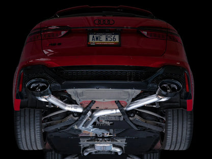 AWE Tuning AWE SwitchPath Exhaust for C8 Audi RS 6/RS 7 - Diamond Black RS-style Tips - 3025-33776