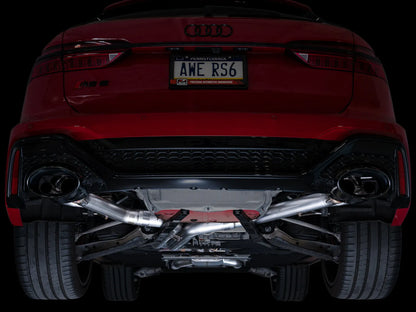 AWE Tuning AWE SwitchPath Exhaust for C8 Audi RS 6/RS 7 - Diamond Black RS-style Tips - 3025-33776
