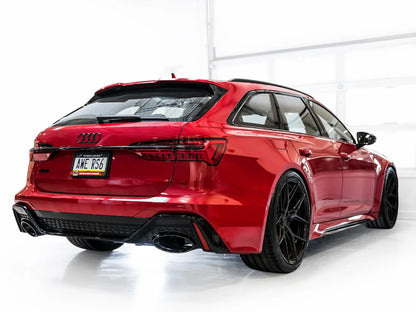 AWE Tuning AWE SwitchPath Exhaust for C8 Audi RS 6/RS 7 - Diamond Black RS-style Tips - 3025-33776