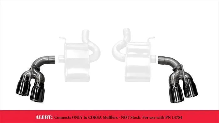 Corsa Pro Series 4.0" Twin Exhaust Tips | 2016-2018 Chevrolet Camaro SS/ZL1 (14774)
