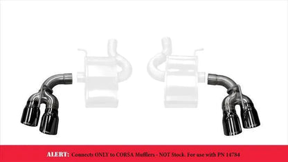 Corsa Pro Series 4.0" Twin Exhaust Tips | 2016-2018 Chevrolet Camaro SS/ZL1 (14774)