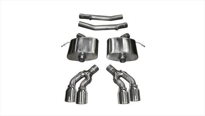 Corsa Sport Axle-Back w/ 4.0" Quad Tips | 2016-2017 Cadillac CTS-V Sedan (14357)