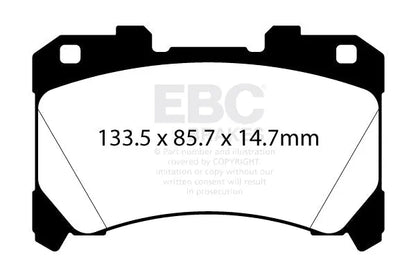 EBC Brakes RP-X Race Brake Pads | 2023+ Toyota GR Corolla (DP82430RPX)
