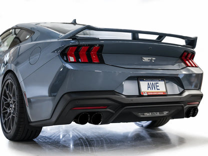 AWE Tuning AWE SwitchPath Exhaust for S650 Mustang GT Coupe - Quad Diamond Black Tips - 3025-43650