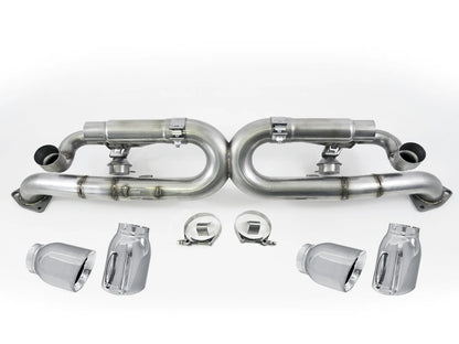 AWE Tuning AWE SwitchPath Exhaust for Porsche 991 - PSE cars - Chrome Silver Tips - 3025-42010
