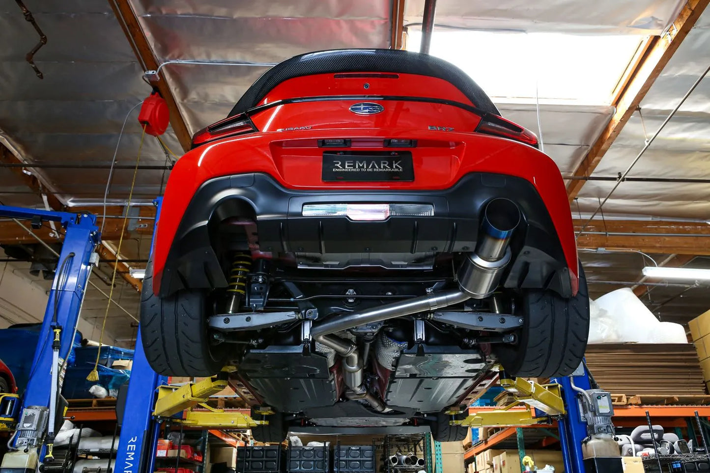 Remark R-1 Spec Full Titanium Catback Exhaust | 2022+ Subaru BRZ / Toyota GR86 (RK-C1063T-04TF/TFC)