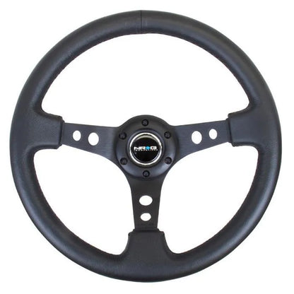 NRG RST-006 Sport Steering Wheels - 350mm x 3" Deep - Premium Leather