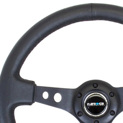 NRG RST-006 Sport Steering Wheels - 350mm x 3" Deep - Premium Leather