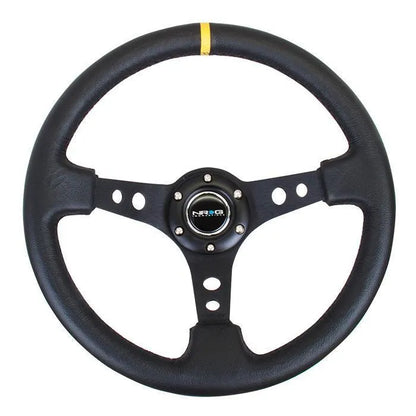 NRG RST-006 Sport Steering Wheels - 350mm x 3" Deep - Premium Leather