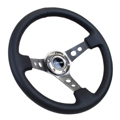 NRG RST-006 Sport Steering Wheels - 350mm x 3" Deep - Premium Leather