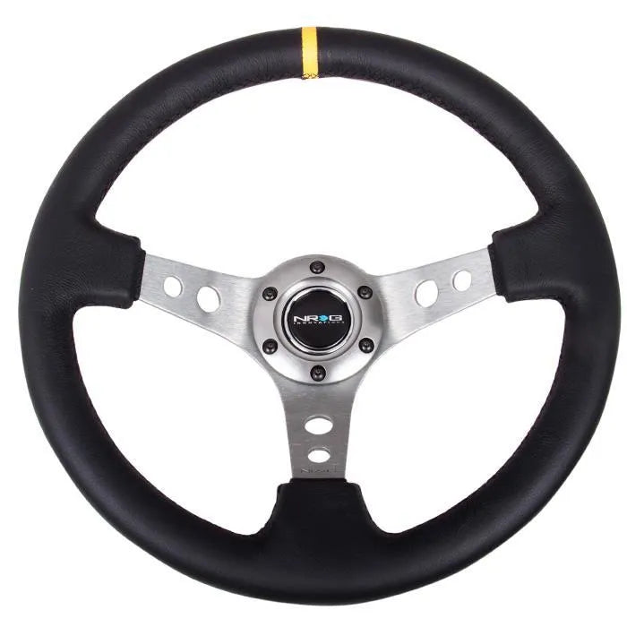NRG RST-006 Sport Steering Wheels - 350mm x 3" Deep - Premium Leather